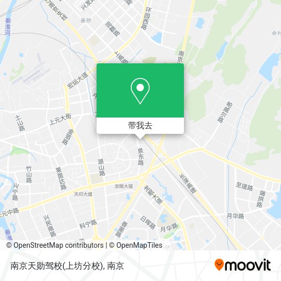 南京天勋驾校(上坊分校)地图