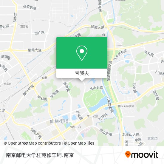 南京邮电大学桂苑修车铺地图