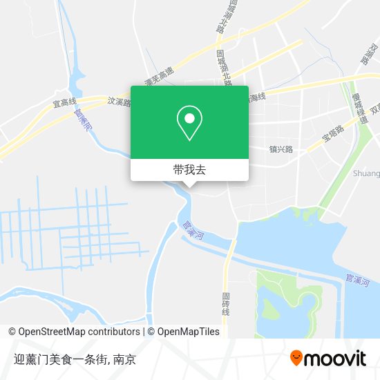 迎薰门美食一条街地图