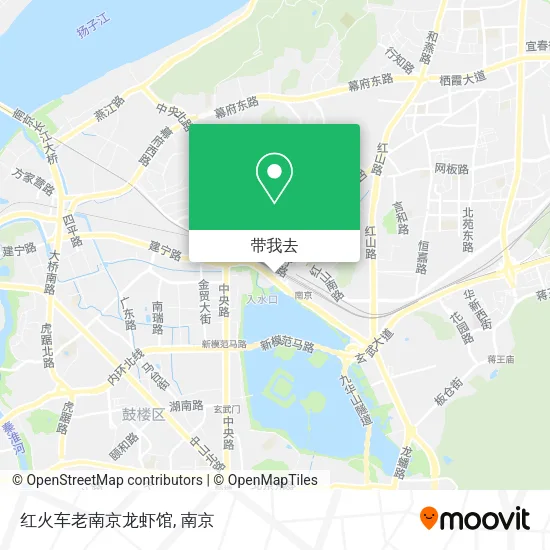 红火车老南京龙虾馆地图