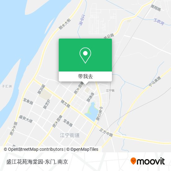 盛江花苑海棠园-东门地图