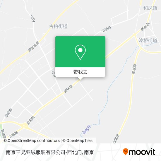 南京三兄羽绒服装有限公司-西北门地图
