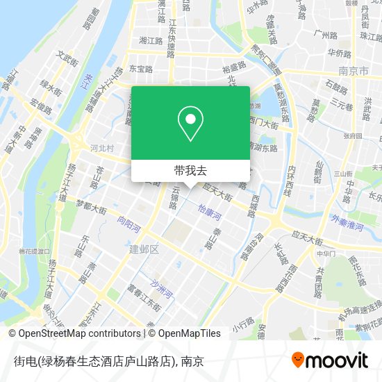 街电(绿杨春生态酒店庐山路店)地图