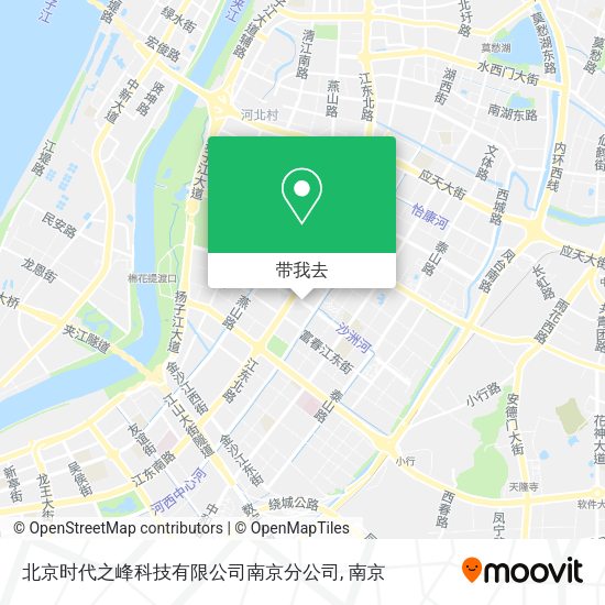 北京时代之峰科技有限公司南京分公司地图