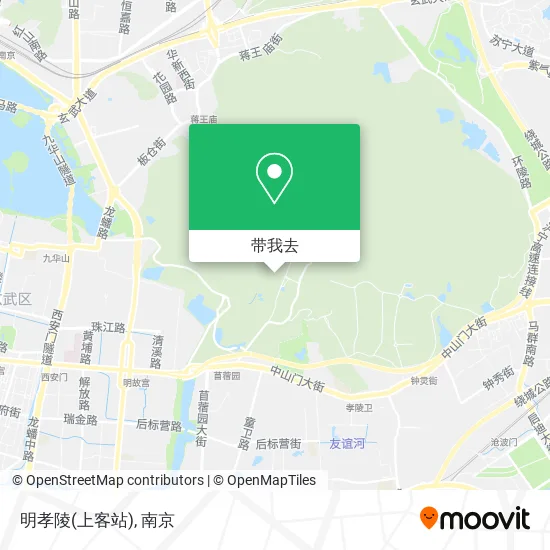 明孝陵(上客站)地图