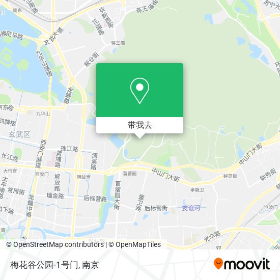 梅花谷公园-1号门地图