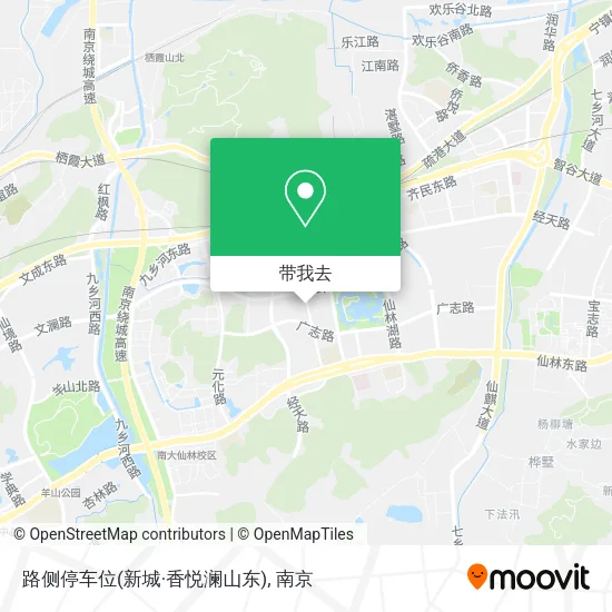 路侧停车位(新城·香悦澜山东)地图