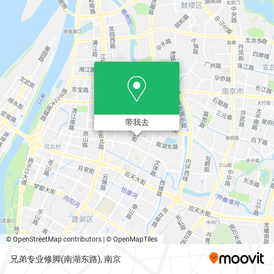 兄弟专业修脚(南湖东路)地图