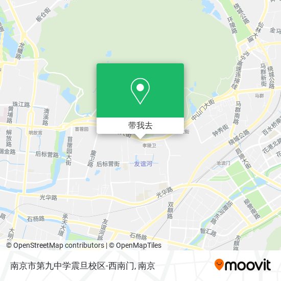 南京市第九中学震旦校区-西南门地图