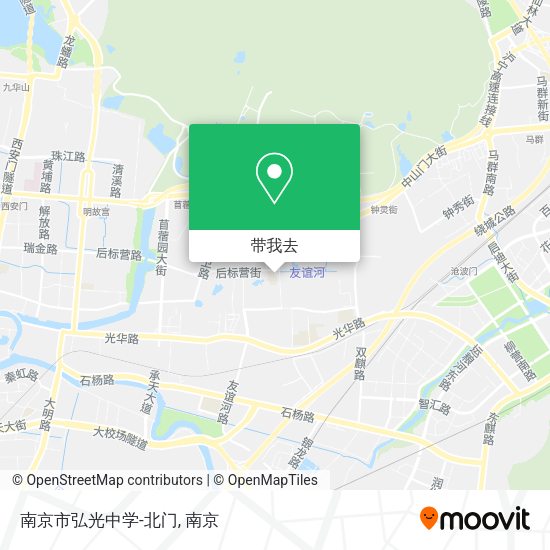 南京市弘光中学-北门地图