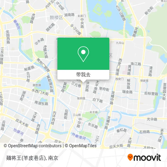 麺将王(羊皮巷店)地图