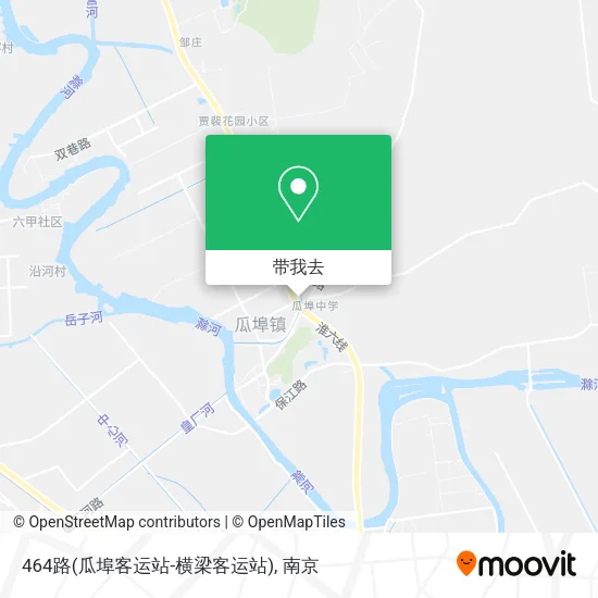 464路(瓜埠客运站-横梁客运站)地图