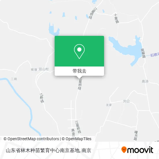 山东省林木种苗繁育中心南京基地地图
