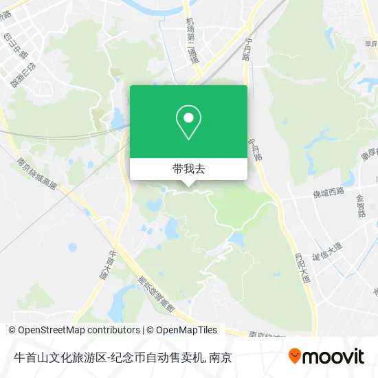 牛首山文化旅游区-纪念币自动售卖机地图
