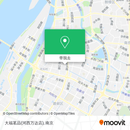 大福茗品(河西万达店)地图