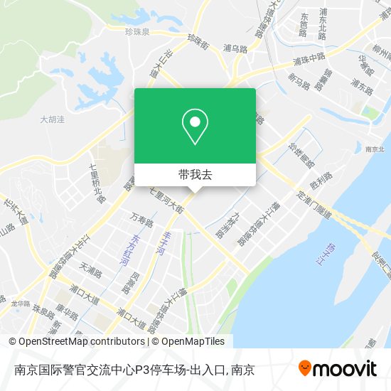 南京国际警官交流中心P3停车场-出入口地图
