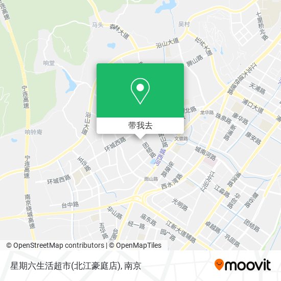 星期六生活超市(北江豪庭店)地图