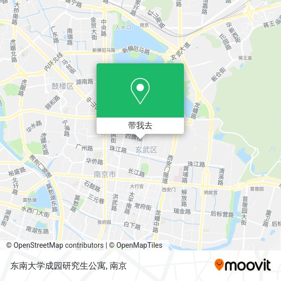 东南大学成园研究生公寓地图