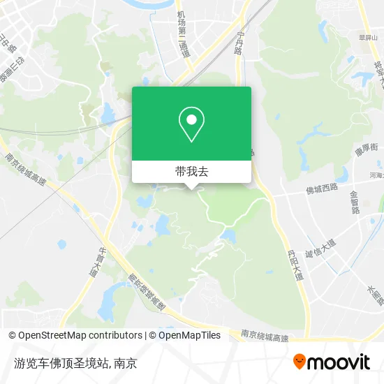 游览车佛顶圣境站地图