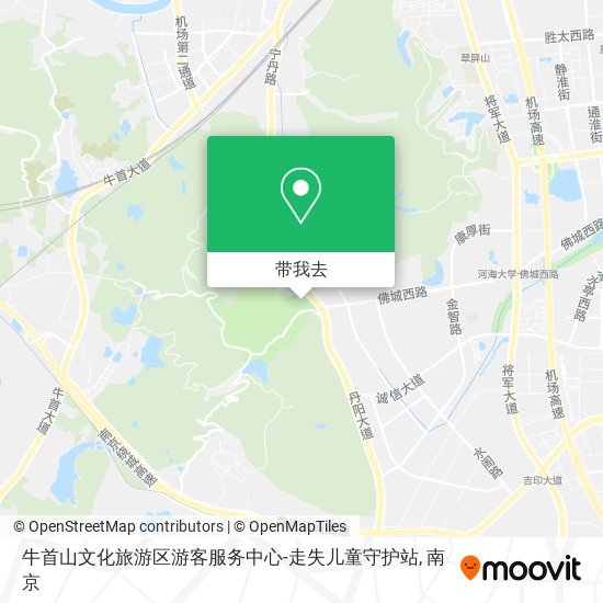 牛首山文化旅游区游客服务中心-走失儿童守护站地图