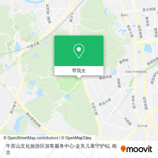 牛首山文化旅游区游客服务中心-走失儿童守护站地图