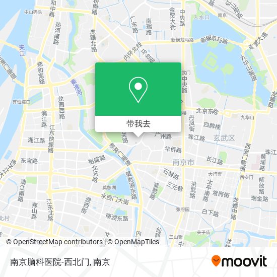 南京脑科医院-西北门地图