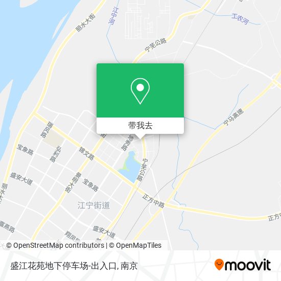 盛江花苑地下停车场-出入口地图