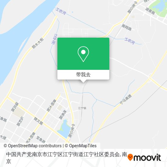 中国共产党南京市江宁区江宁街道江宁社区委员会地图