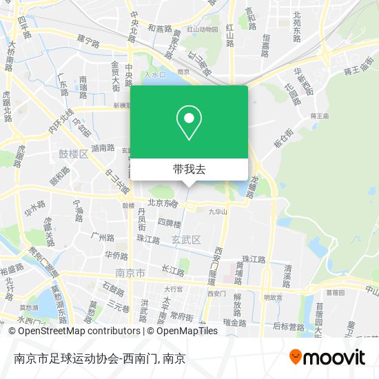 南京市足球运动协会-西南门地图