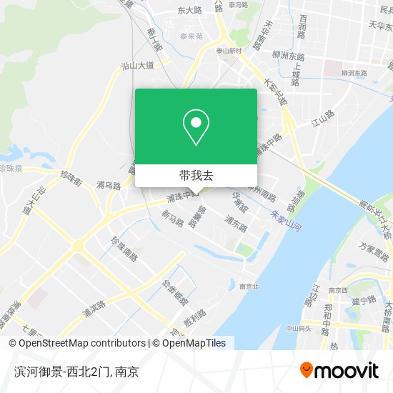 滨河御景-西北2门地图