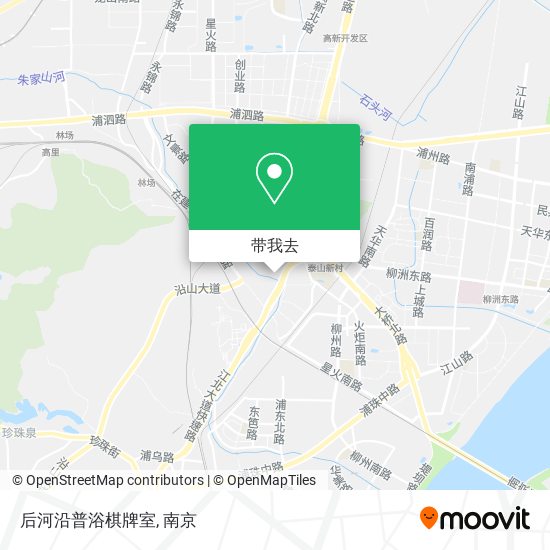 后河沿普浴棋牌室地图