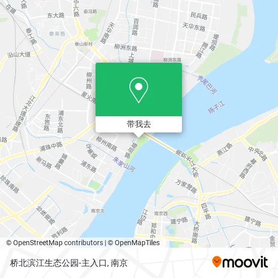 桥北滨江生态公园-主入口地图