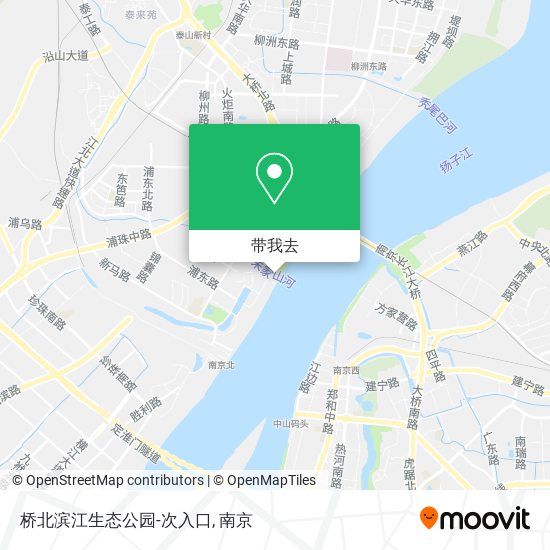 桥北滨江生态公园-次入口地图