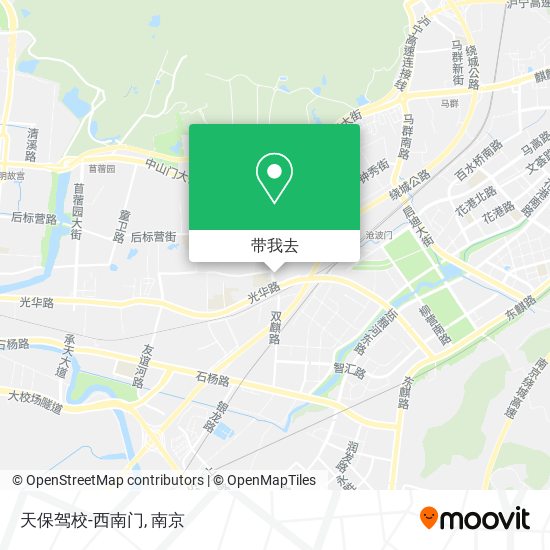 天保驾校-西南门地图