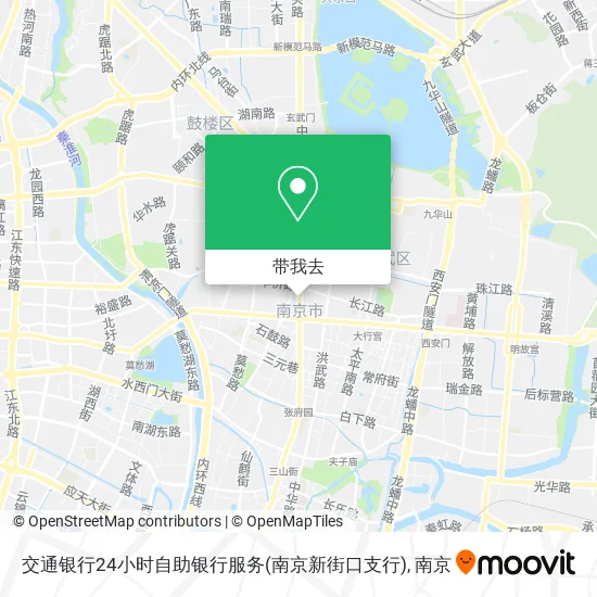 交通银行24小时自助银行服务(南京新街口支行)地图