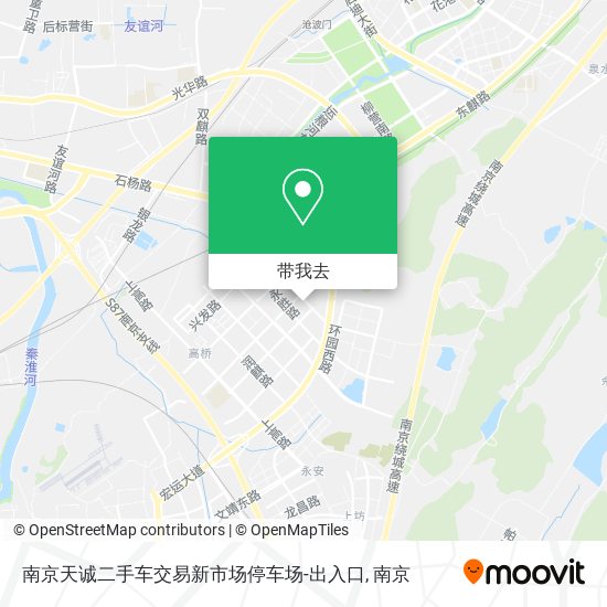 南京天诚二手车交易新市场停车场-出入口地图