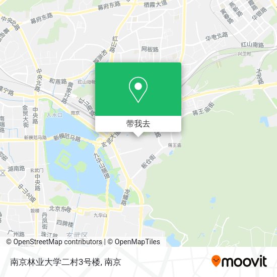 南京林业大学二村3号楼地图