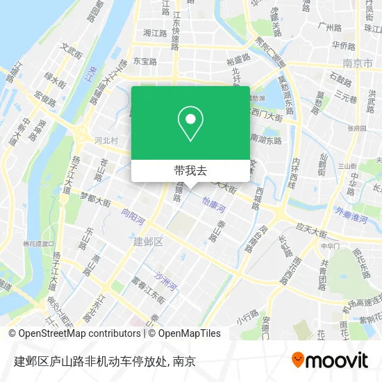 建邺区庐山路非机动车停放处地图