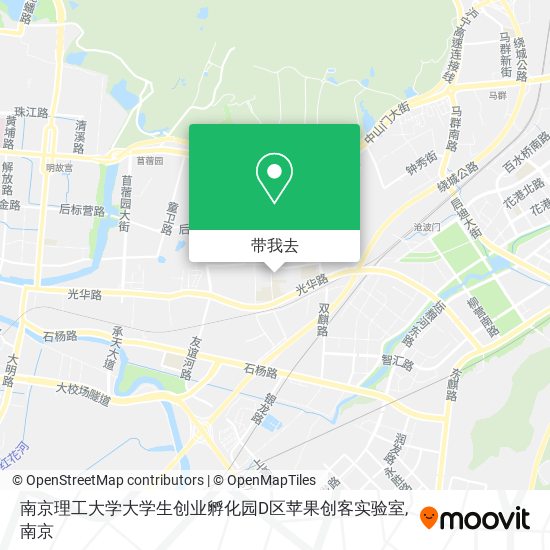 南京理工大学大学生创业孵化园D区苹果创客实验室地图