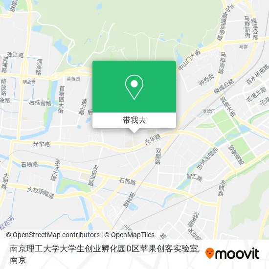 南京理工大学大学生创业孵化园D区苹果创客实验室地图