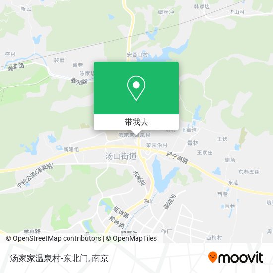 汤家家温泉村-东北门地图