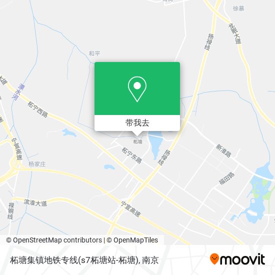 柘塘集镇地铁专线(s7柘塘站-柘塘)地图