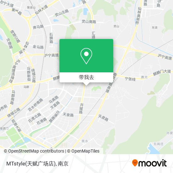 MTstyle(天赋广场店)地图