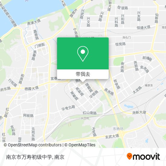 南京市万寿初级中学地图