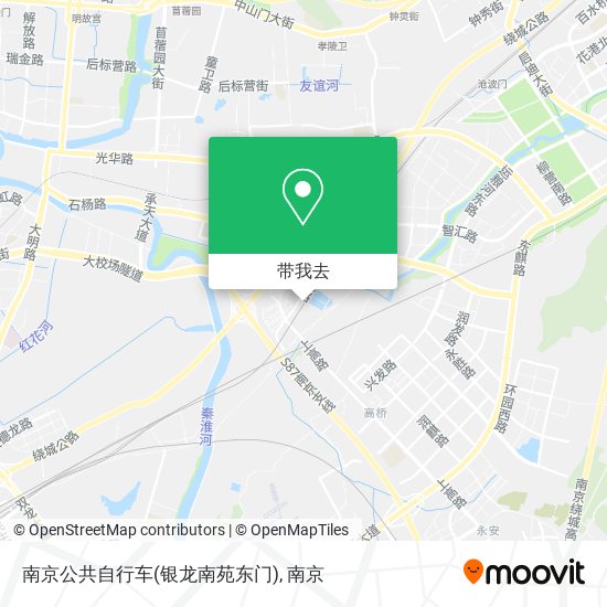南京公共自行车(银龙南苑东门)地图