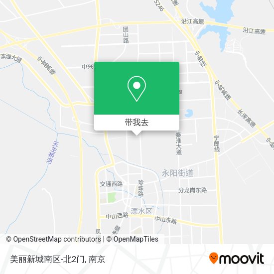 美丽新城南区-北2门地图
