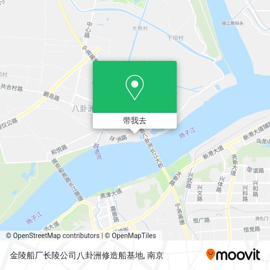 金陵船厂长陵公司八卦洲修造船基地地图