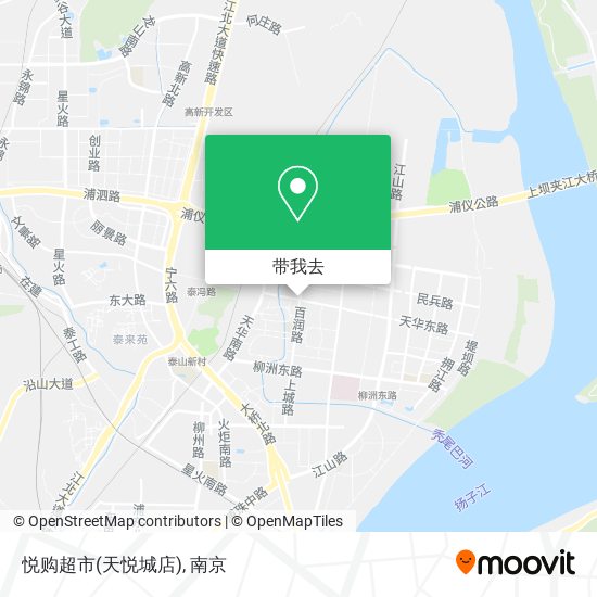 悦购超市(天悦城店)地图