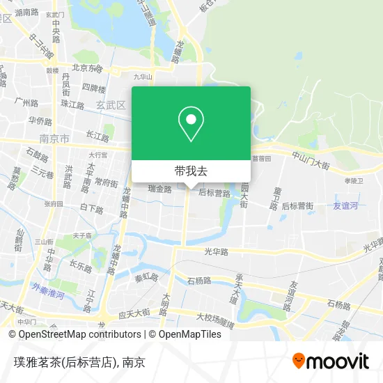 璞雅茗茶(后标营店)地图