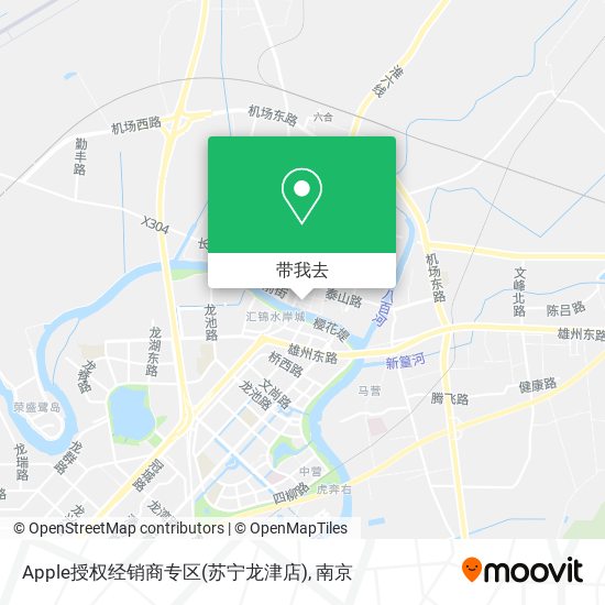 Apple授权经销商专区(苏宁龙津店)地图